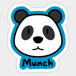 Panda go munch Sticker